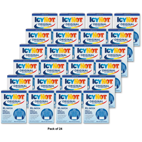 Icy Hot Original XL Pain Relief Patch 0.9Oz (Pack of 24)