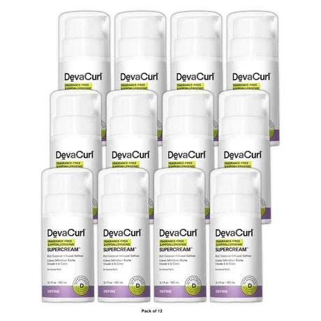 DEVACURL FRAGRANCE-FREE & HYPOALLERGENIC SUPERCREAM 5.1 Fl.Oz (Pack of 12)