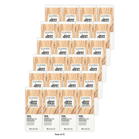 Clairol Soy4plex Liquicolor Permanent Hair Color - 10N/12B1 Lightest Neutral Blo 2 Fl. Oz (Pack of 72)
