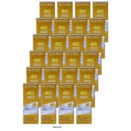 Clairol Soy 4Plex Liquicolor Permanente 4A/46D Light Cool Brown 2 Fl. Oz (Pack of 72)