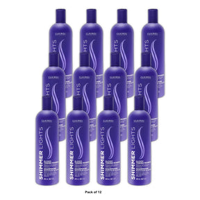 Clairol Professional Shimmer Lights Blonde Toning Shampoo - 16 fl oz 16 Fl.Oz (Pack of 12)