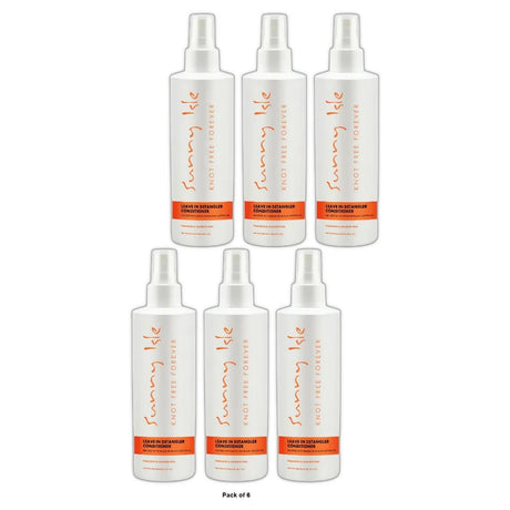 Sunny Isle Jamaican Black Castor Oil Knot Free Forever Leave In Detangler, Flu 8 Fl. Oz(Pack of 6)