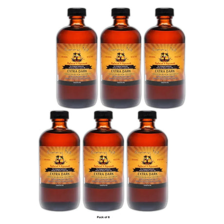 Sunny Isle Extra Dark Jamaican Black Castor Oil, Ounce (B071HVC282)  2 Fl. Oz(Pack of 6)