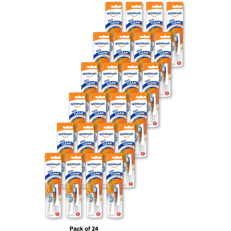 Arm & Hammer Spinbrush Pro Series Daily Clean Battery Toothbrush Refills Medium0.96Oz (Pack of 24)