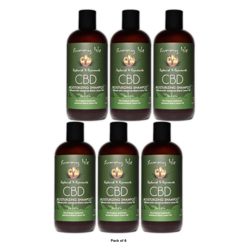 Sunny Isle CBD Shampoo 1 Pack in Black 12 Oz