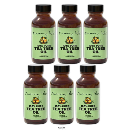 Sunny Isle 100% Pure Tea Tree Oil - 1oz (Pack of 6)