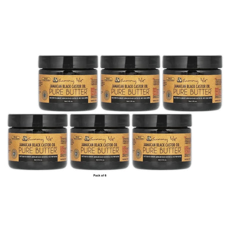Sunny Isle Jamaican Black Castor Oil Pure Butter 2 fl oz (Pack of 6)