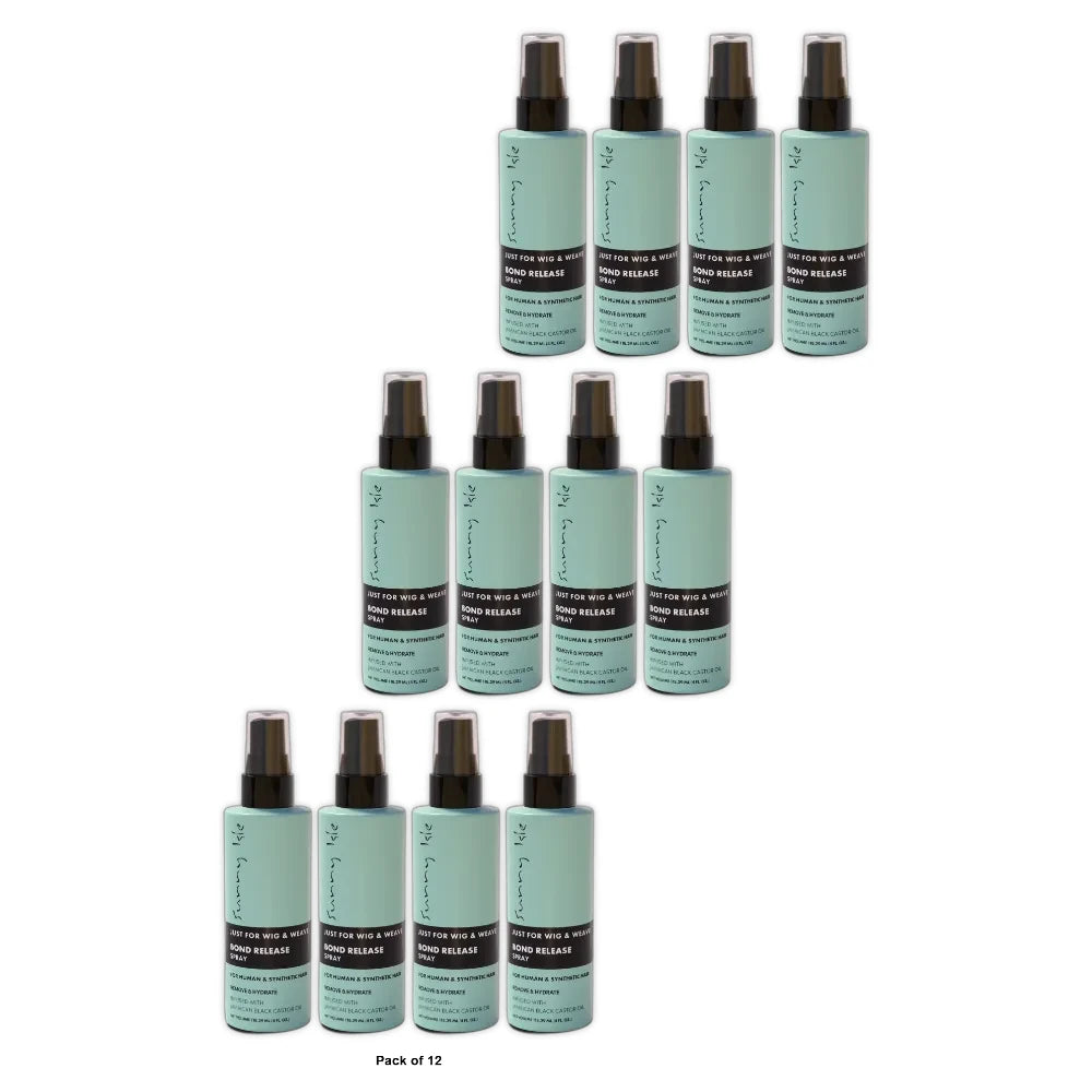 Sunny Isle Just for Wig Weave Braid & Extensions Bond Release Spray 4oz (Pack of 6)