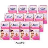 Nair Hair Remover Moisturizing Face Cream 2Oz (Pack of 12)