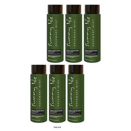 Sunny Isle Rosemary Mint Hair & Strong Roots Conditioner - 12 oz (Pack of 6)