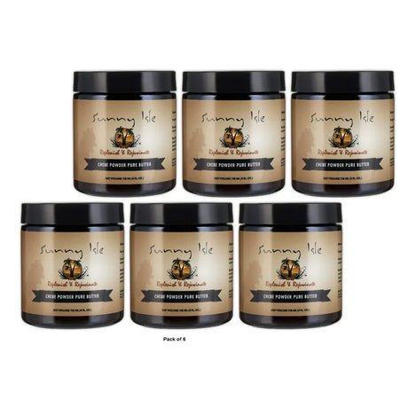 Sunny Isle Jamaican Black Castor Oil Pure Butter with Chebe Powder 4oz (Pack of 6)