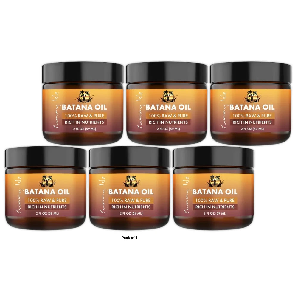 Sunny Isle 100% Raw & Pure Batana Oil 2oz (Pack of 6)