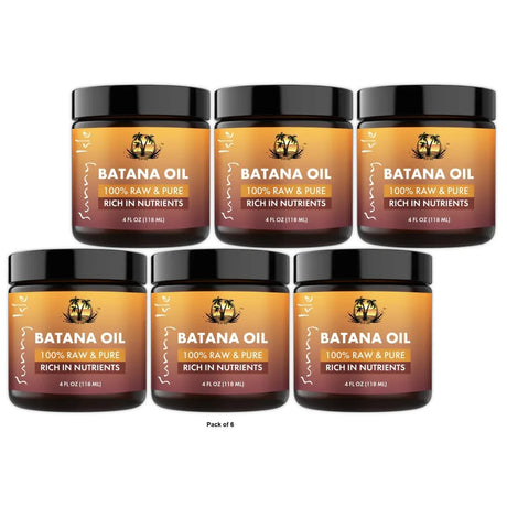 Sunny Isle 100% Raw & Pure Batana Oil 4oz (Pack of 6)