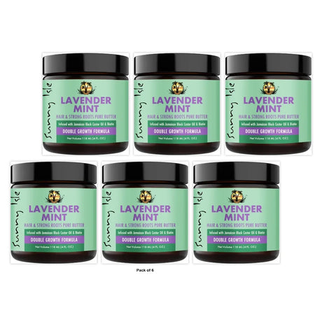 Sunny Isle Lavender Mint Hair and Strong Roots Butter 4oz (Pack of 6)