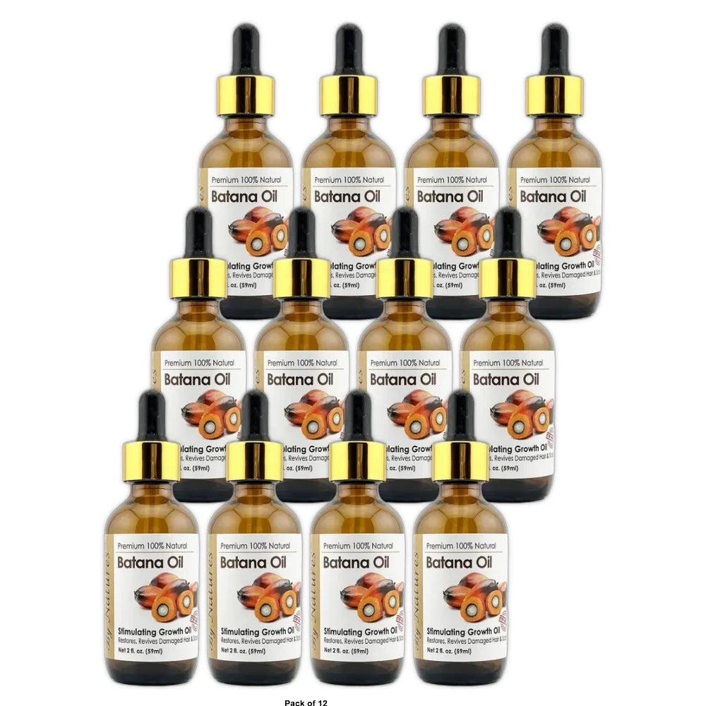 Premium 100% Natural by Natures Premium Batana Oil 2 Oz (Pack of 12)