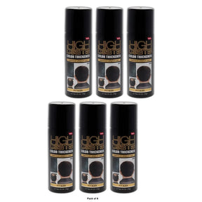 Salon Grafix High Beams Color Thickener Temporary Spray - Black 2.7 oz Hair Co (Pack of 6)