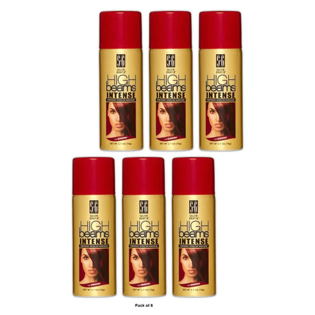 High Beams Intense Spray On Hair Color Burgundy 2.7 Oz (Pack of 6)
