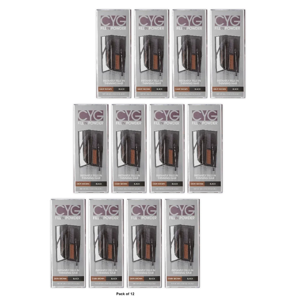 Cover Your Gray Fill In Powder Pro - Dark Brown / Black 0.14 Oz (Pack of 24)