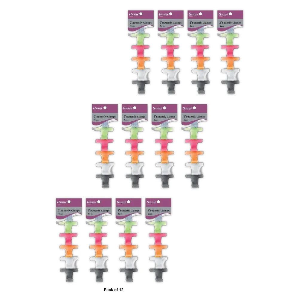 Annie Butterfly Clamps 2 6ct Pack of 12