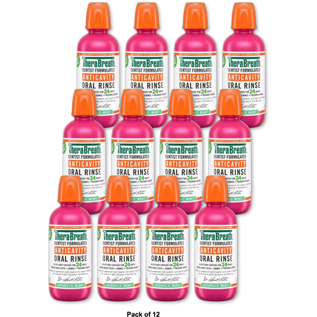 Therabreath Healthy Smile Mouthwash Sparkle Mint 16Oz (Pack of 12)