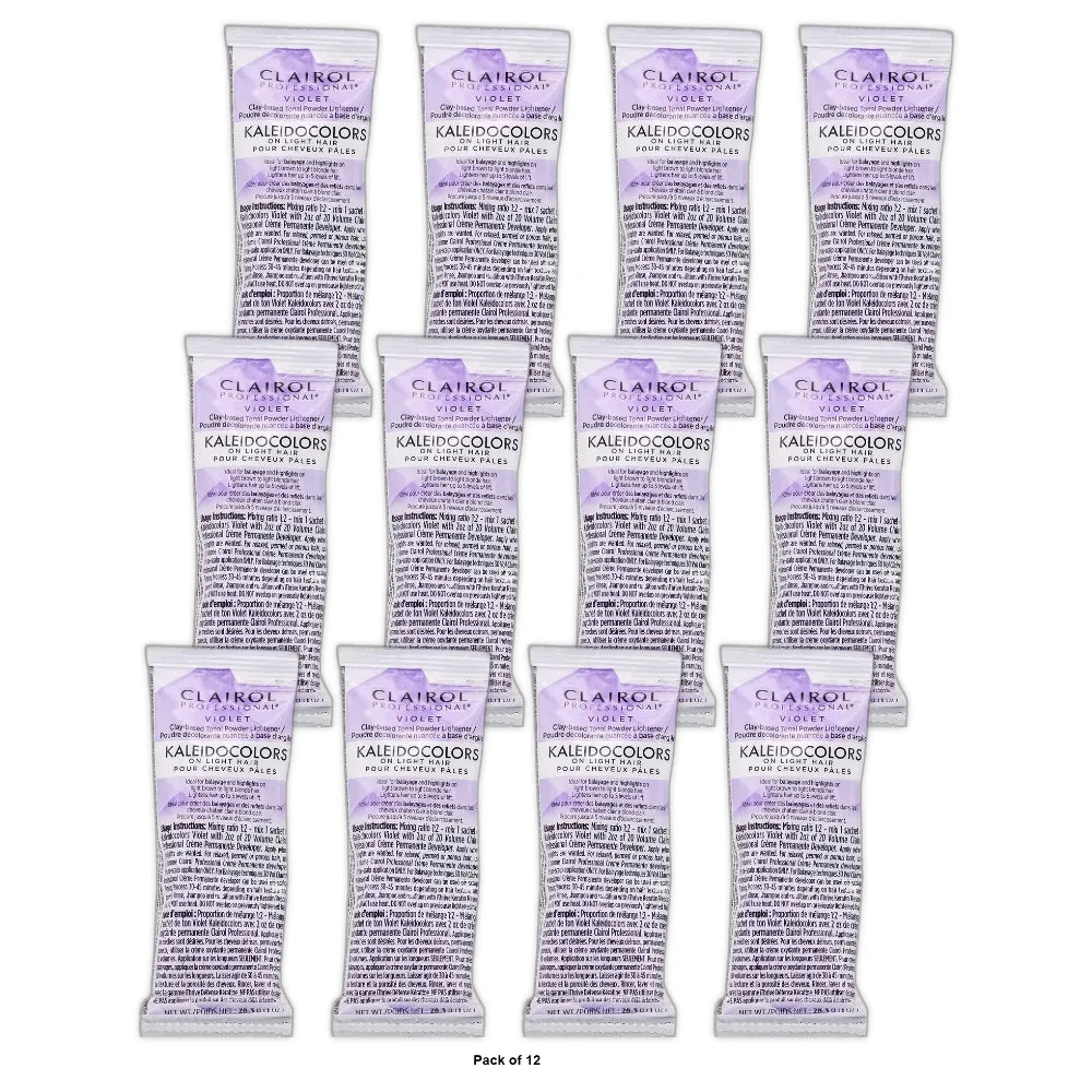 Clairol Professional Kaleidocolors Tonal Powder Lightener (1 oz / Violet) (Pack of 72)