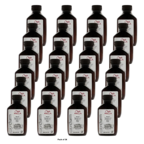 Color Charm Permanent Liquid Haircolor - 3NW Dark Natural Warm Brown 1.4. Oz (Pack of 36)