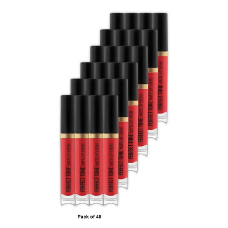 Black Radiance Perfect Tone Matte Lip CrÃ¨me Lipstick - Rogue Red 0.17 Oz (Pack of 48)