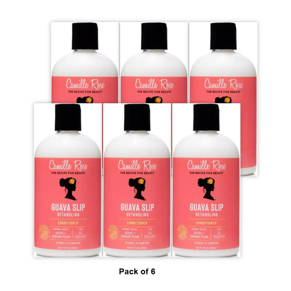 Camille Rose Guava Slip Detangling Conditioner - 12 fl oz (Pack of 6)