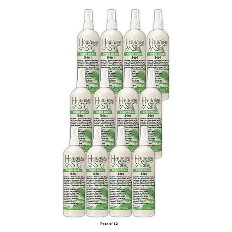 Hawaiian Silky 14n1 Miracle Worker 16oz. All Hair Types Detangling (Pack of 12)