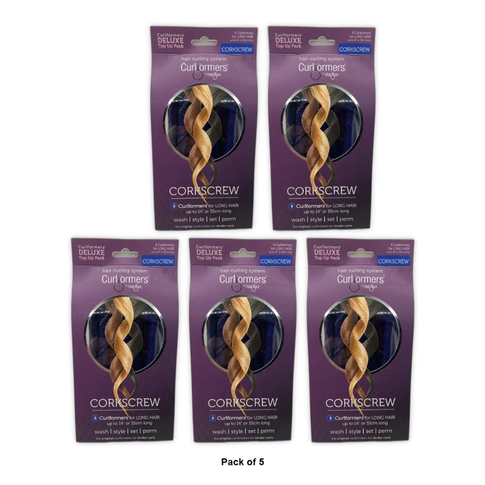 Curlformers Deluxe Pro Pack for Long Hair & Corkscrew Curls - 8ct