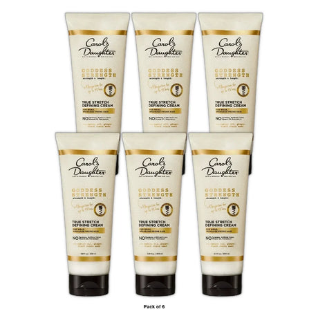 Carol's Daughter Goddess Strength True Defining Cream with Castor Oil for with All Hair Types 6.8. Oz (Pack of 6)