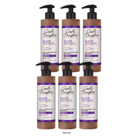Carol's Daughter Black Vanilla Sulfate Free Moisturizing Daily Shampoo 12 Oz (Pack of 6)