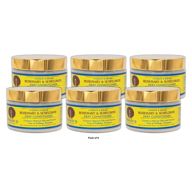 MIRACLE 9 ROSEMARY & SUNFLOWER DEEP CONDITIONER (Pack of 6)