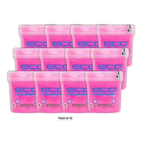 Eco Style Gel - Curl and Wave by Ecoco for Unisex - 8 oz Gel (Pack of 12)