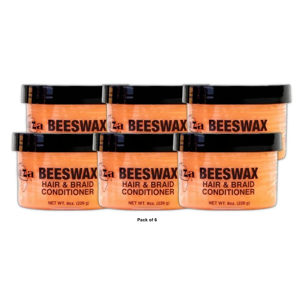 Kuza Beeswax Hair & Braid Conditioner 8 oz (Pack of 6)