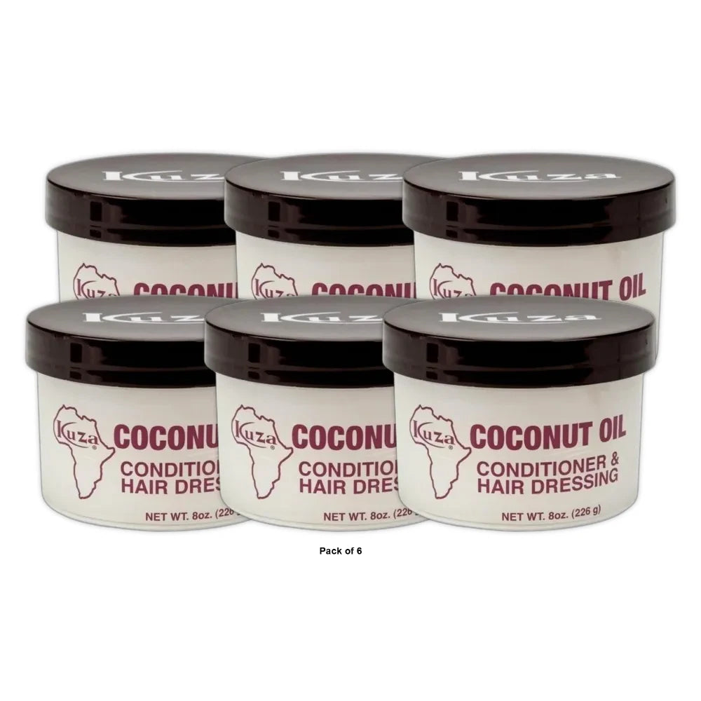 Kuza Coconut Oil Conditioner And Hair Dressing 8oz (Pack of 3)
