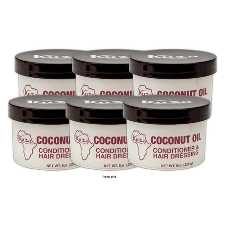 Kuza Coconut Oil Conditioner And Hair Dressing 8oz (Pack of 3)