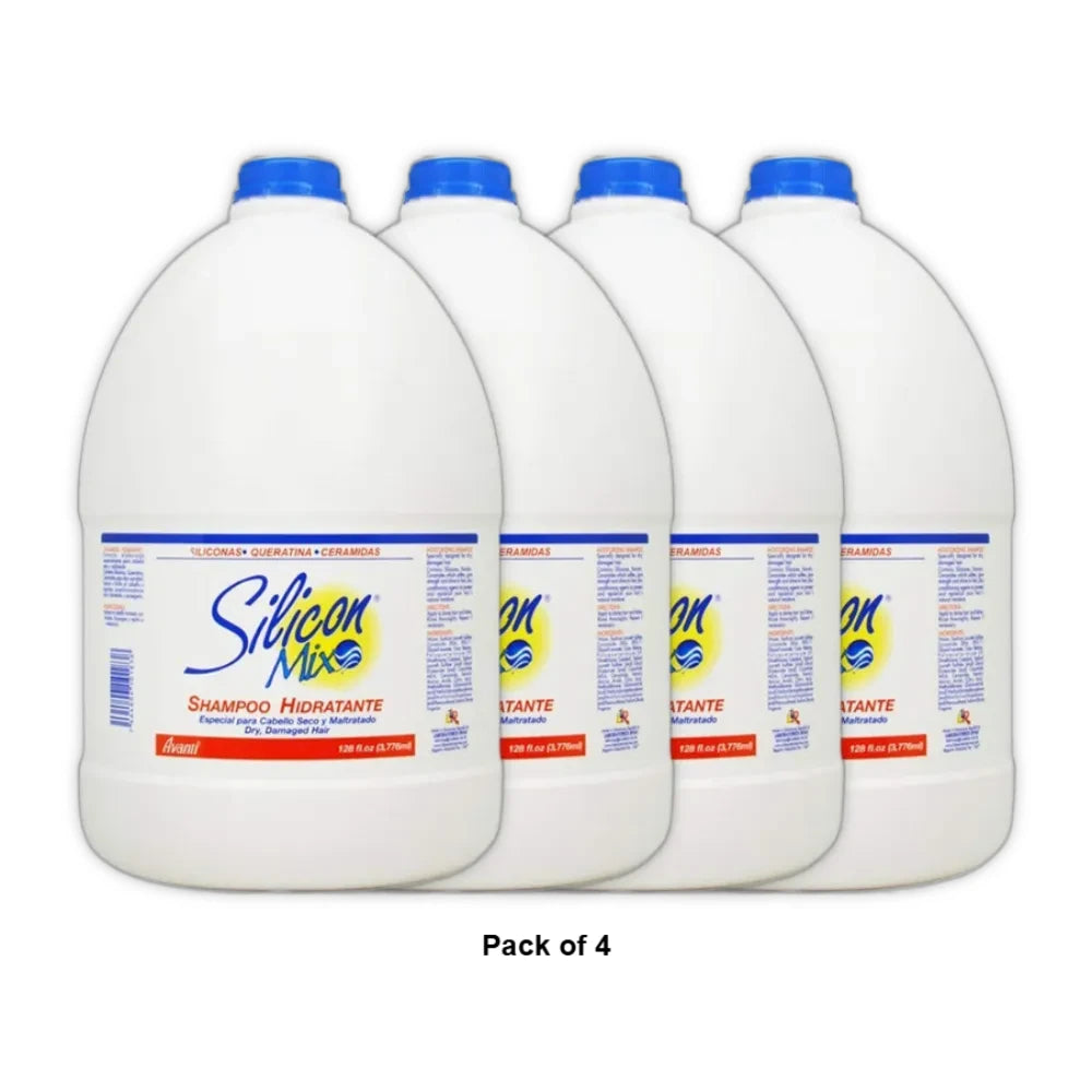 Silicon Mix Shampoo Hidratante Gallon [Health and Beauty] 128 Oz (Pack of 4)