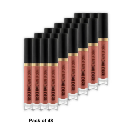 Black Radiance Perfect Tone Matte Lip Creame Lipstick - Doll Face 0.17 fl oz (Pack of 48)