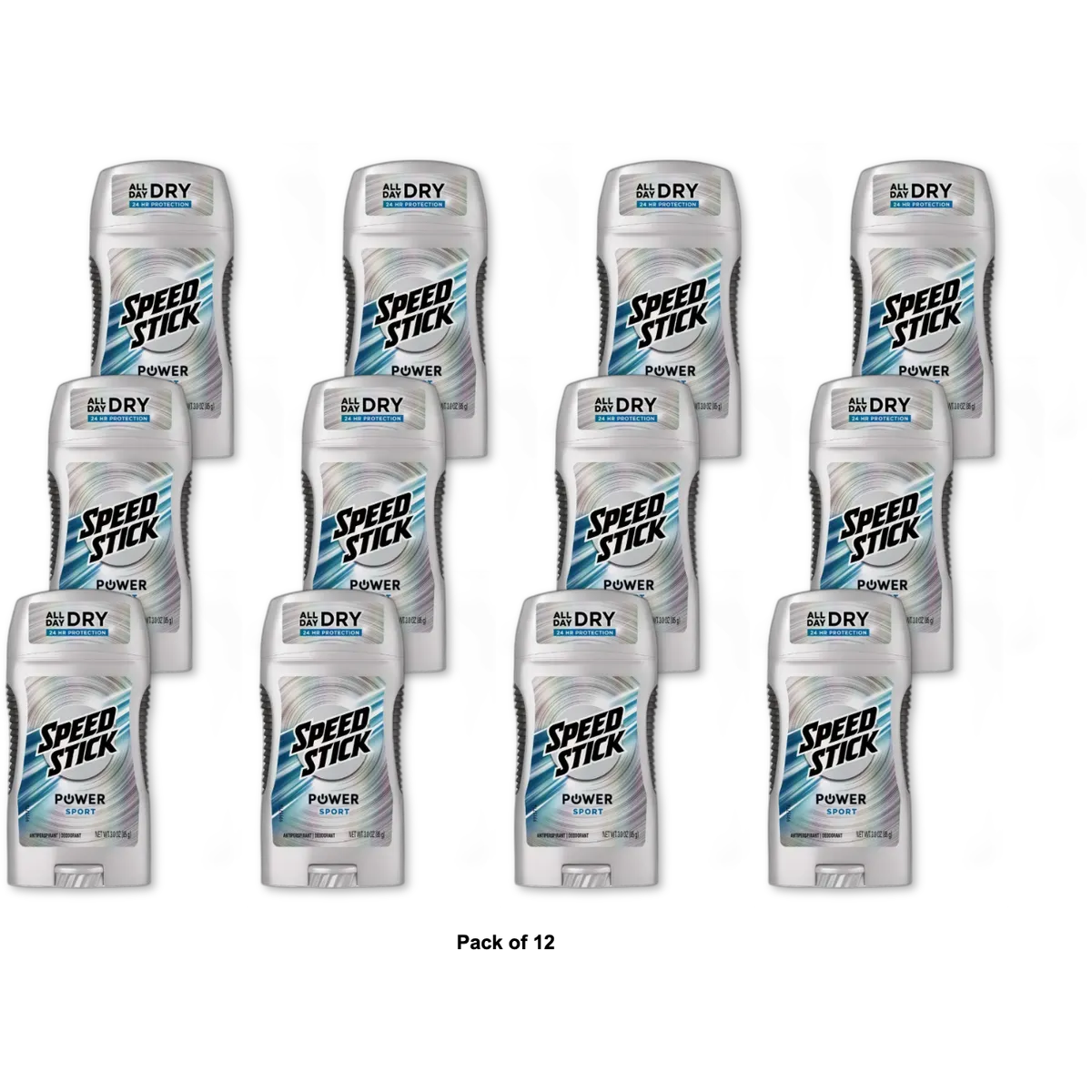 Speed Stick Power Ultimate Sport Antiperspirant Deodorant 3Oz (Pack of 12)
