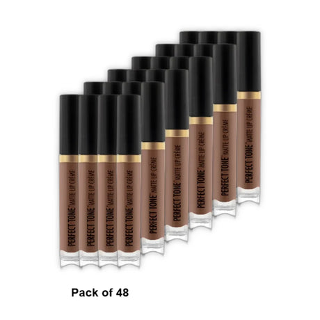 Black Radiance Perfect Tone Matte Lip Creame Lipstick - Mod Cougar 0.17 fl oz (Pack of 48)