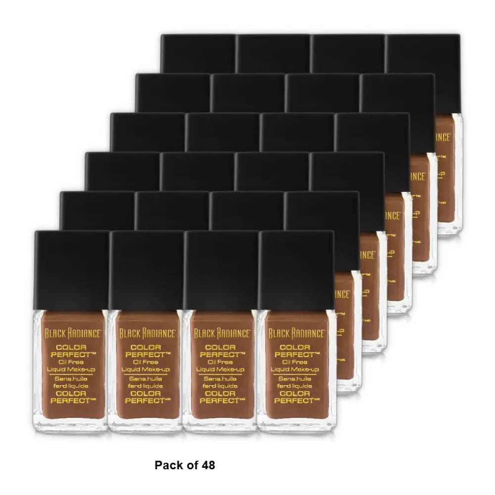 Black Radiance Color Perfect Liquid Foundation Makeup - Brownie 1oz (Pack of 48)
