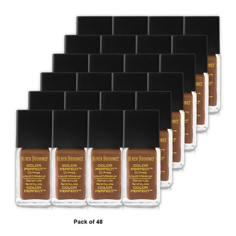 Black Radiance Color Perfect Liquid Foundation Makeup - Brownie 1oz (Pack of 48)