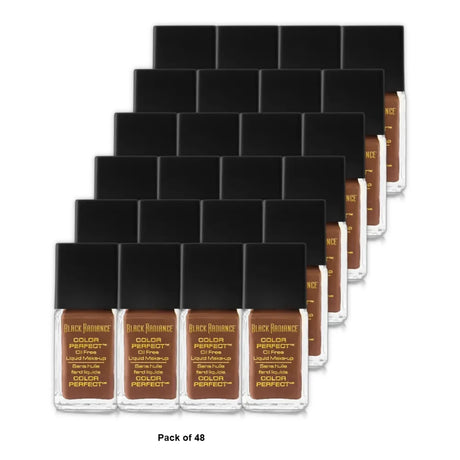 Black Radiance Color Perfect Liquid Foundation Makeup - Cocoa Bean 1oz (Pack of 48)