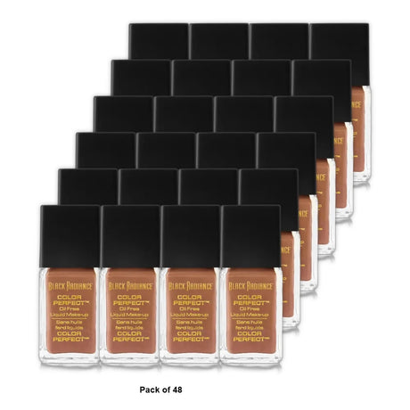 Black Radiance Color Perfect Liquid Foundation Makeup - Mocha Honey 1 oz(Pack of 48)