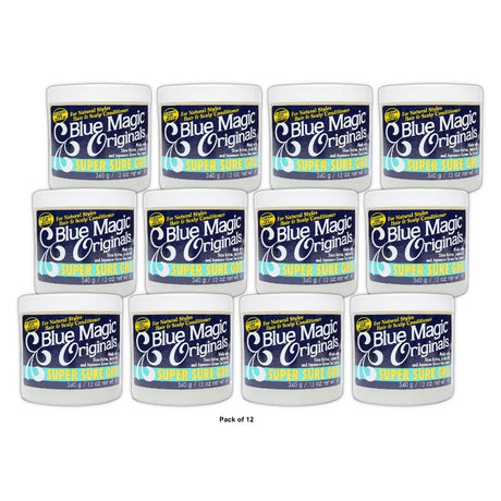 Blue Magic Super Sure Hair Growth Product, Ounce 12 oz(Pack of 12)