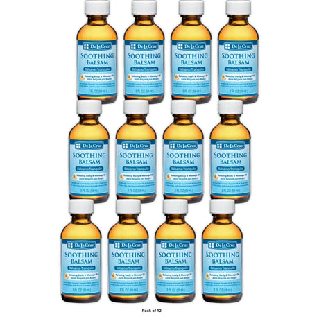 De La Cruz Soothing Balsam Massage Oil 2 fl oz (Pack of 12)