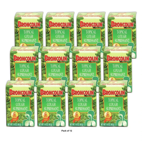 Bronco Rub Topical Cough Suppressant & Analgesic Ointment, 1.4 Oz. (Pack of 144)