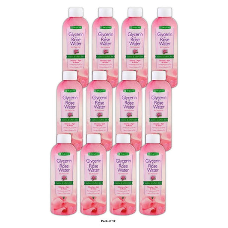 De La Cruz Glycerin and Rose Water Facial Toner Skin and Hair Moisturizer All S 8. Oz (Pack of 12)