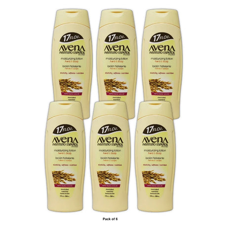 AVENA Instituto Español Body Moisturizing Lotion 17 fl oz. Bottle. (Pack of 6)